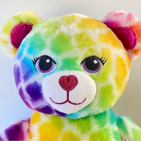 Build-A-Bear Rainbow Safari Wild Style Animal Print 2018 Plush Stuffed BAB 16" - Picture 3 of 13